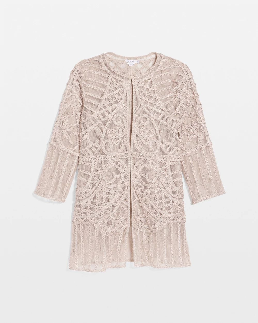 ジャケット・アウター MEDI LACE EMBROIDERY COLLAR JACKET Travelers™ Collection Embroidered Lace Jacket | Chico's